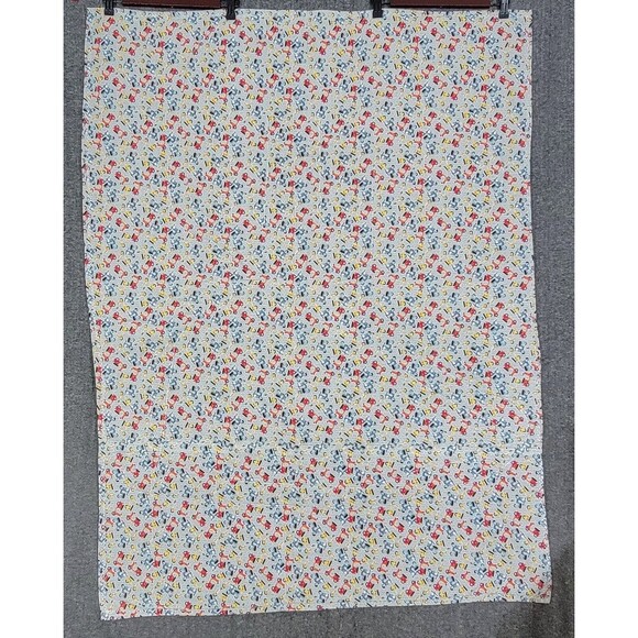 Racetrack Print Quilted Crib Blanket Baby Boys Green Blue Cars Scooters 40x55 - Picture 12 of 13